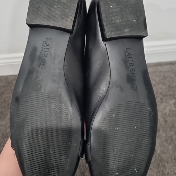 Ralph Lauren Flats with Gold LRL Buckle - Picture 2 of 3